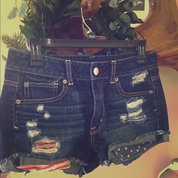 American Eagle Outfitters Pants - American Eagle Patriotic Shorts